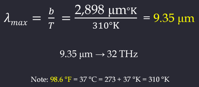 Human Infrared Calculations